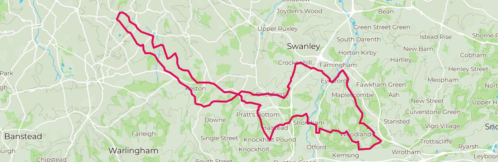 Map of Knatts Valley route